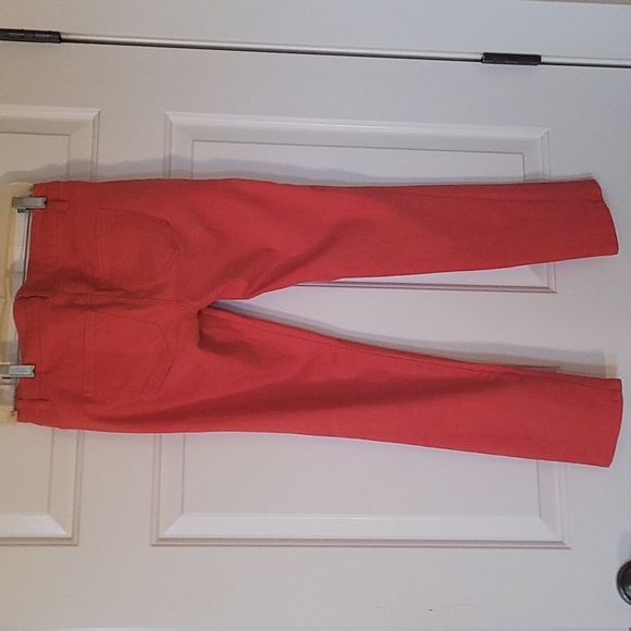 Coral colored jeans - Picture 3 of 4